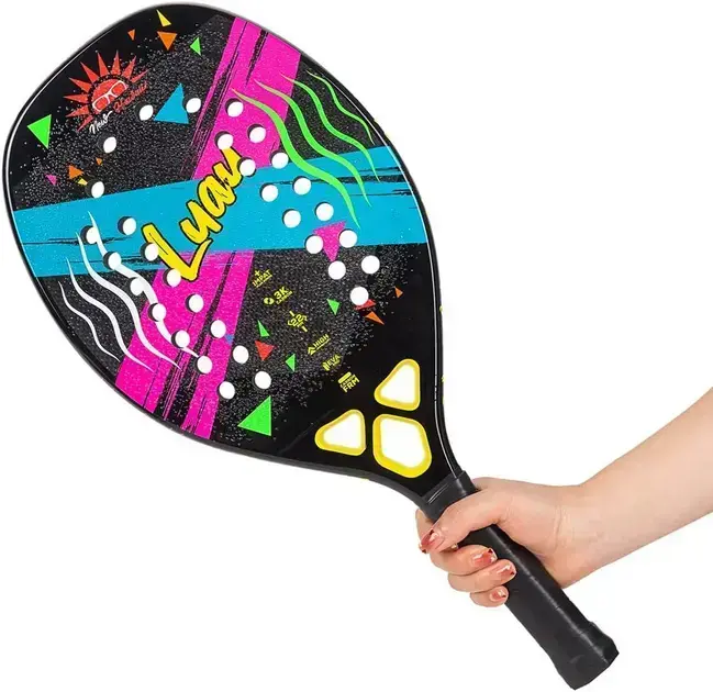 Raquete de Beach Tennis 100% Fibra de Carbono VXN